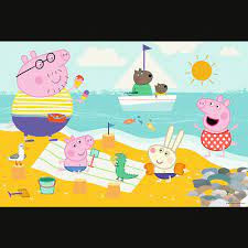 Puzzle cu 2 fete Trefl 24 Maxi, Peppa Pig, O Zi Fericita - Img 2