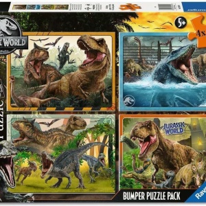 PUZZLE JURASSIC WORLD BUMPER PACK 4X100