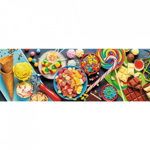 Puzzle panoramic Trefl - Sweet Delights, 1.000 piese - Img 2