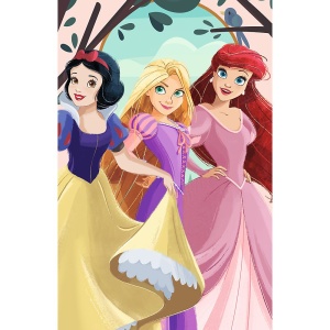 PUZZLE TREFL 100 TREFL PREMIUM PLUS KIDS DISNEY PRINCESS RELAXARE CU PRINTESELE CU POSTER - Img 3