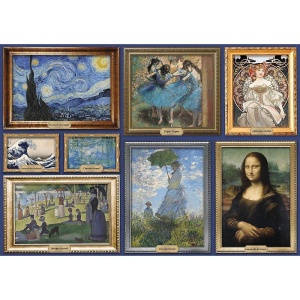 PUZZLE TREFL 1000 ART COLLECTION O COLECTIE DE CAPODOPERE DE ARTA - Img 2