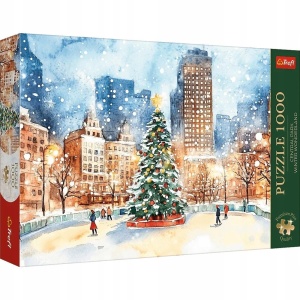 Puzzle Trefl 1000 piese Premium, Central Park USA Winter Wonderland