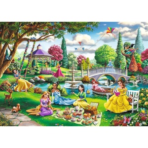 PUZZLE TREFL 1000 PREMIUM PLUS DISNEY PRINCESS PICNIC - Img 2
