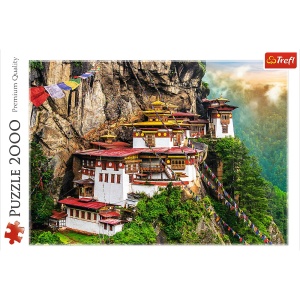 PUZZLE TREFL 2000 CUIBUL TIGRULUI BHUTAN - Img 3