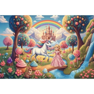 PUZZLE TREFL 24 MAXI PRINTESA SI UNICORN - Img 2