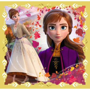 Puzzle Trefl 3 in 1, Frozen II, Ana si Elsa, 106 piese - Img 3