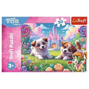 PUZZLE TREFL 30 FAMILIA TREFLIK O LUME PLINA DE ZAMBETE - Img 3