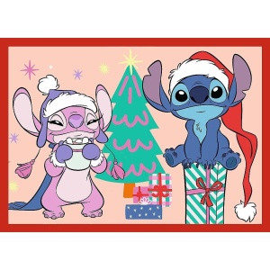 PUZZLE TREFL 4IN1 DISNEY LILO SI STITCH DE CRACIUN - Img 3
