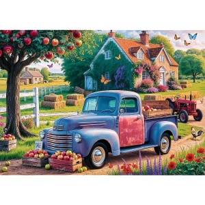 PUZZLE TREFL 500 PREMIUM PLUS TEA TIME CAMPIONATUL EUROPEAN MASINA FERMIERULUI - Img 2