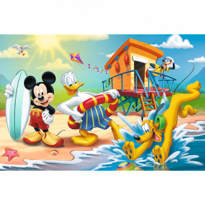 Puzzle Trefl 60piese - Distractie pe Plaja cu Mickey Mouse - Img 2