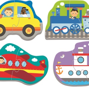 PUZZLE TREFL BABY CLASIC VEHICULE PENTRU TRANSPORT 8 PIESE - Img 2