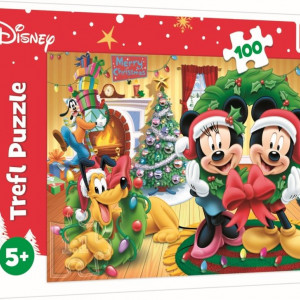 Puzzle Trefl Disney Mickey Mouse - Magia Craciunului, 100 piese