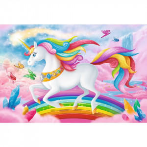 Puzzle Trefl, Lumea de cristal a unicornilor, 100 piese - Img 2