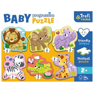 PUZZLE TREFL PRIMO BABY PROGRESSIVE SAFARI - Img 2