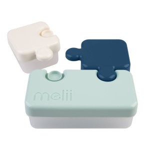 RECIPIENT HRANA BEBE MODEL PUZZLE, MELII LUXE, BLEUMARIN IVOIRE MENTA - Img 3