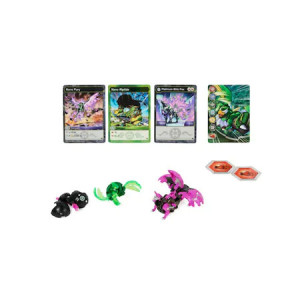 Set 3 Figurine Bakugan Evolutions Platinum Powerup Blitz Fox, Riptide si Fury - Img 2