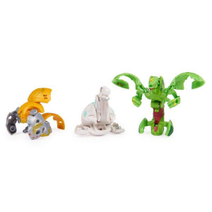 Set 3 Figurine Bakugan Evolutions Starter Pack Tretorous Ultra, Neo Trox si Dragonoid Evo - Img 5