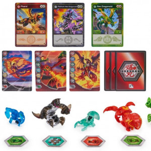 Set 4 Figurine Bakugan Evolutions Battle Strike Pack, Neo Dragonoid si Ghost Beast - Img 3