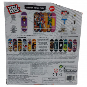 Set 6 mini placi skateboard, Tech Deck, Bonus Pack, Hopps - Img 3