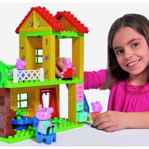 Căsuța de joacă Peppa Pig – set construcție Big Bloxx pentru copii