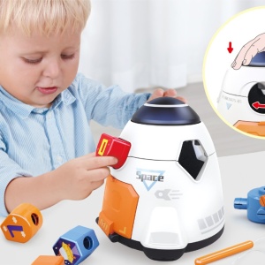 Set de constructie pentru copii – Joc creativ tip nava Spatiala - Img 3