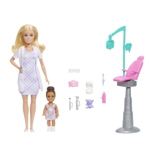 Set de joaca Barbie You can be - Dentist, blonda - Img 2