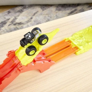 Set de joaca Hot Wheels Monster Truck, multicolor, include masinuta Bone Shaker - Img 8