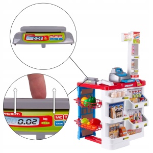 Set de Joaca MalPlay, Supermarket cu casa de marcat si cos de cumparaturi - Img 10