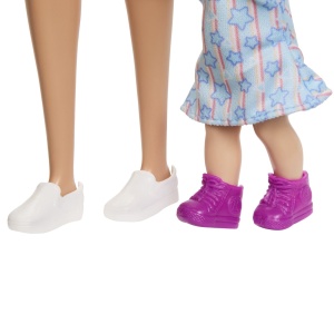 Set de joacă papusa Barbie bruneta cu rochie roz, 32.5cm, 19x6.5cm - Img 9