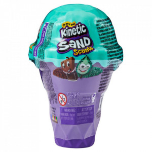 Set Kinetic Sand, Nisip Kinetic in Forma de Inghetata, Menta si Ciocolata