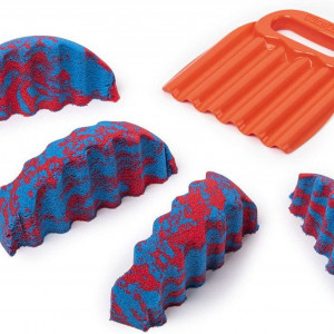 Set Kinetic Sand - Sandtastic, albastru si rosu, 907g - Img 7