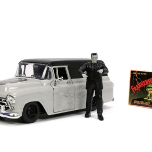SET MASINUTA 1957 CHEVY SUBURBAN SI FIGURINA FRANKENSTEIN - Img 2