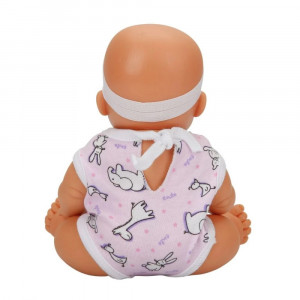 Set Papusa Bebelus Ada cu accesorii, Dollz n More, 23 cm, Roz - Img 9