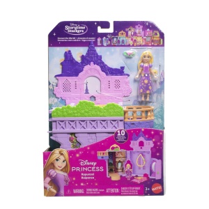 Set papuși Disney Princess Castelul lui Rapunzel cu accesorii, multicolor, 32.5x22x8.5cm - Img 2