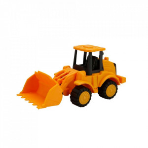Set transportator cu utilaje de constructii Maxx Wheels, Galben, 45 cm - Img 8