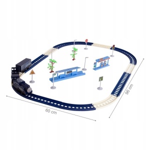 Set Trenulet interactiv cu lumini si sunete, Railway HighSpeed - Img 2