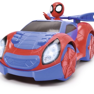 SPIDEY PRIETENII EXTRAORDINARI MASINUTA CU TELECOMANDA WEB RACER SCARA 1:18 - Img 2