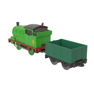 THOMAS LOCOMOTIVA MOTORIZATA PERCY CU VAGON - Img 6
