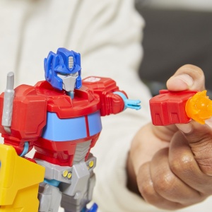 TRANSFORMERS MIX MASHERS SET FIGURINA OPTIMUS PRIME 12CM SI ACCESORII - Img 8