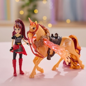 UNICORN ACADEMY SET MAGIA ARIPILOR CU PAPUSA VALENTINA SI UNICORNUL CINDER CU ACCESORII - Img 9