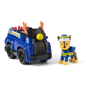 Vehicul si Figurina Paw Patrol, Chase Holiday Cruiser