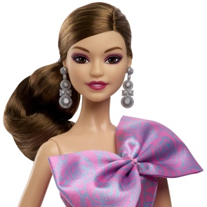 Barbie Birthday Celebration – Păpușă cu Rochie Roz din Satin, Ediție Aniversară - Img 4