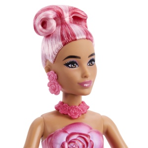 BARBIE PETAL POP SET PAPUSA BARBIE TRANDAFIR ROSU SI ACCESORII - Img 6
