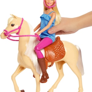 BARBIE SET PAPUSA CU CAL - Img 2