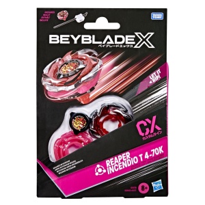 BEYBLADE X LET IT RIP SET LANSATOR SI ROATA REAPER INCENDIO T 4-70K - Img 1