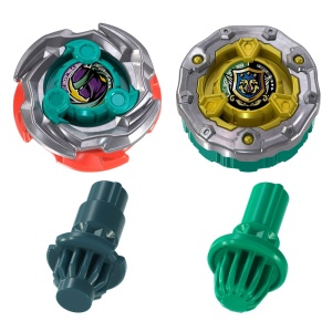 BEYBLADE X SET SNEAK ATTACK CUTTER SHINOBI LF SI RAMPART AEGIS GB - Img 9