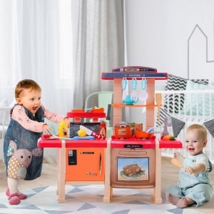 Bucatarie Interactiva cu Lumini Sunete, MalPlay, 45 elemente - Img 6