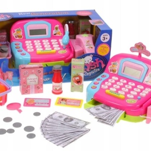 Casa de marcat cu cos de cumparaturi si microfon, Malplay