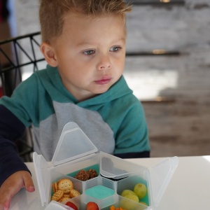 CUTIE SNACK HEXAGON SNACKLE 6 COMPARTMENTE, MELII, BLUE - Img 7