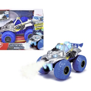 DICKIE MASINA DE TEREN ARCTIC ICE MONSTER CU LUMINI SUNETE SUSPENSII SI FUNCTIE ABUR 25CM